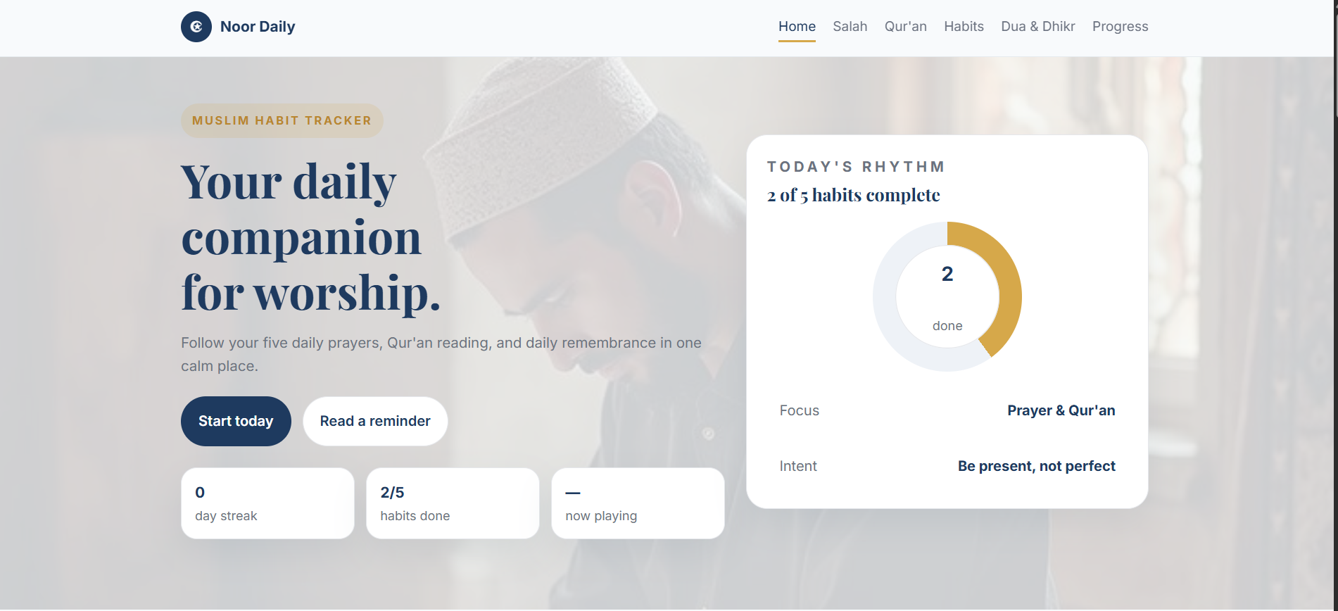 Noor Daily website preview